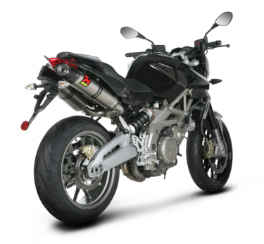 Akrapovic Slip-on Line Titanium Einddemper Set met E-keur Aprilia Shiver 750 2010 2016